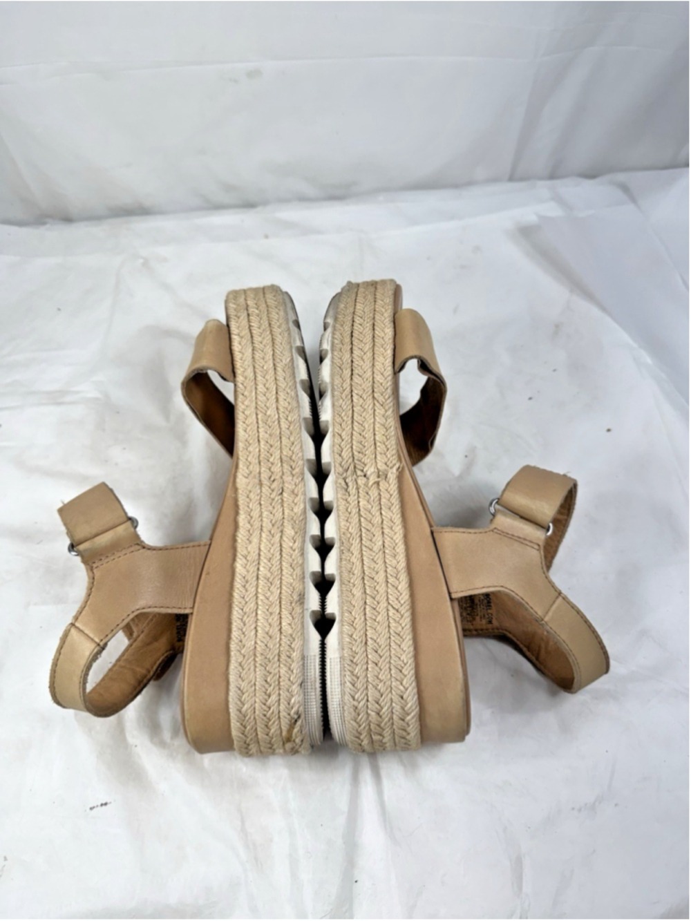 Sorel Cameron Wedge Cork Slingback Sandal Size 7 BEIGE - Picture 8 of 16